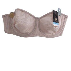 NEW Wacoal Visual Effects Strapless Minimizer Bra Sand Size 40C NO STRAPS